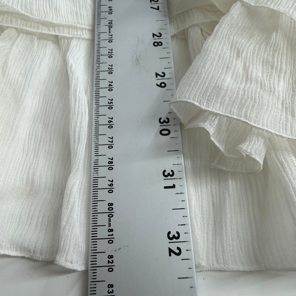 Chloe 100% Silk Smocked Maxi Skirt Iconic Milk Ivory Double Layer NWT US 8–10 - Picture 9 of 13